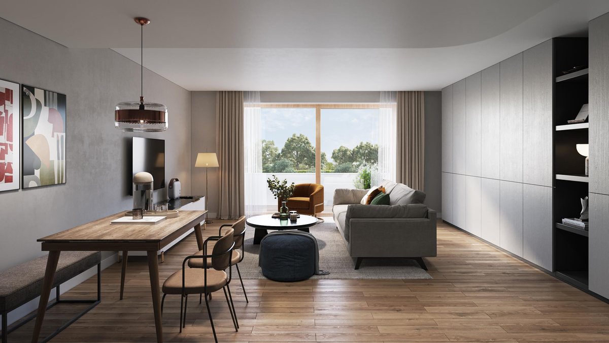 Wohnbereich der Wohnung 6